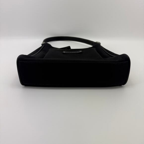 Reaction Kenneth Cole Black Plain Multi-Pocket Single Strap Purse Handbag - Picture 5 of 8